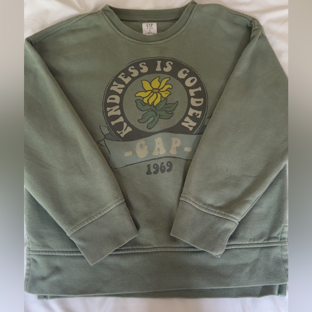 GAP Green Crewneck Sweater - Kindness is Golden
